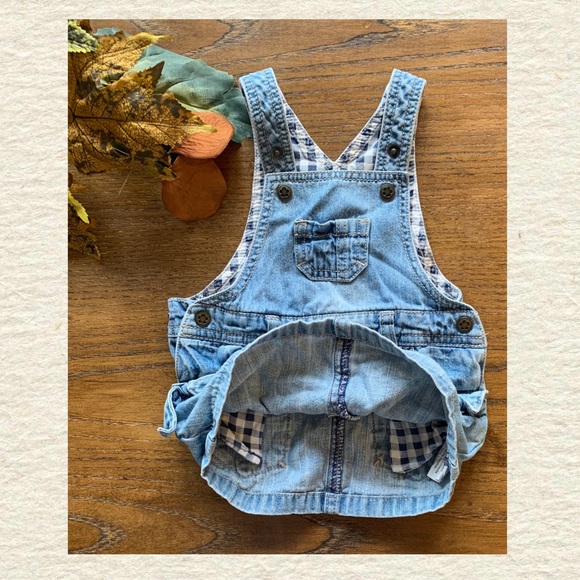 Grain De Ble Distressed Denim Jumper Dress - Picture 3 of 6